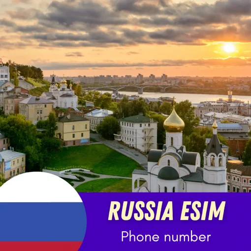 Russia eSIM with phone number